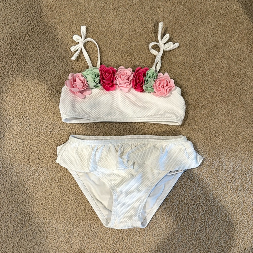 Janie and Jack flower bikini size 4
